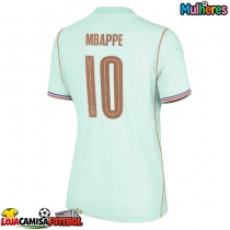 Camisa de Futebol França Kylian Mbappe #10 Equipamento Secundário Mulheres Mundo 2026 Manga Curta